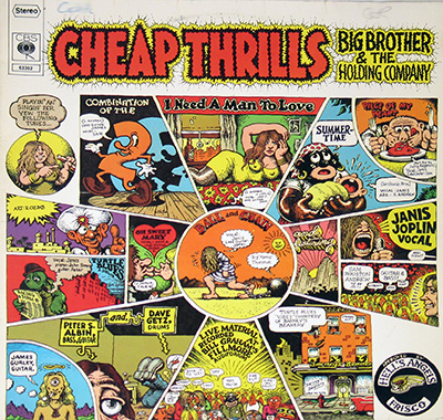 JANIS JOPLIN - Cheap Thrills with Big Brother and Holding Company (Two European Editions) album front cover vinyl record